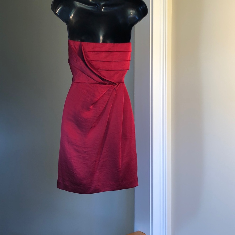 BCBGENERATION red strapless size 4 dress - Picture 3 of 6